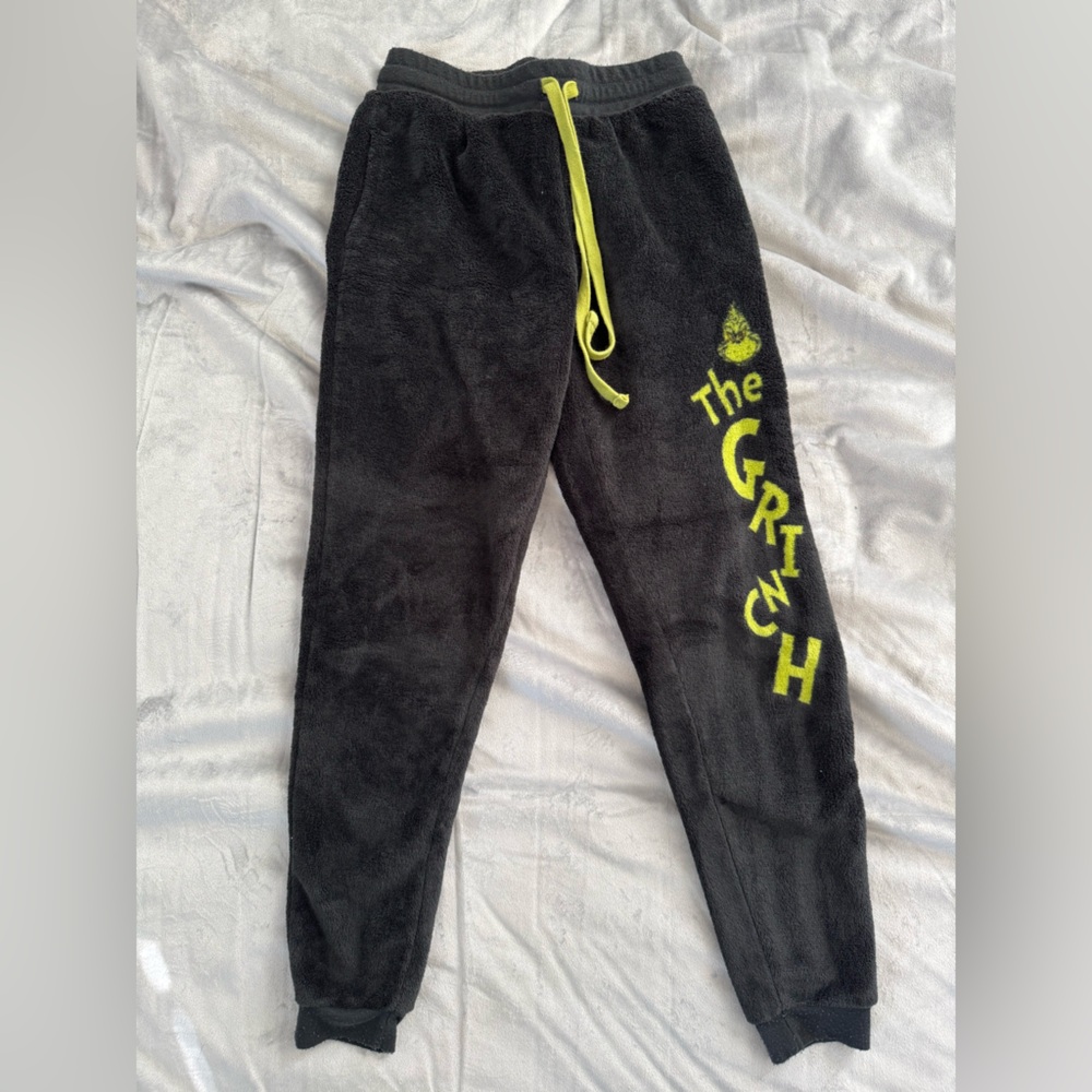 Grinch Fuzzy Joggers/sleep pants